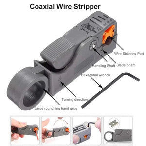 11Pcs Portable LAN Network Tool Set Wear Resistant Computer Network Repair Tool Kit Crimping Maintenance Tool Set for Home Office