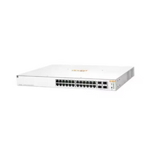 Load image into Gallery viewer, HPE Aruba Instant On 1930 24Port Gigabit PoE Managed Switch with 4*SFP+ ports JL684A 24G class 4 PoE 370W 95.23mbps, 128Gbps switching
