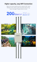 Load image into Gallery viewer, WiFi6 AX3000 Wireless Outdoor AP 2.4G/5.8GHz Dual Band High-Gain Antenna 200M waterproof Long Range Wireless WiFi repeater
