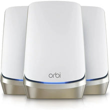 Load image into Gallery viewer, Orbi Quad-Band WiFi 6E Mesh System (RBKE963) - up to 200 Devices, 10 Gigabit Internet Port, AXE11000 802.11 AXE (Up to 10.8Gbps)
