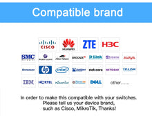Load image into Gallery viewer, 10G SR SFP+ Module Multi-Mode Duplex LC Gigabit 850nm 300m Fiber SFP Transceiver Module Compatible with Cisco/Mikrotik Switch
