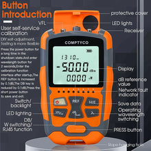 Load image into Gallery viewer, COMPTYCO AUA-M50 Mini OPM 4 in 1 Multifunction Optical Power Meter Visual Fault Locator Network Cable Test optical fiber tester
