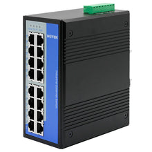 Load image into Gallery viewer, UOTEK 16 Ports 10/100/1000M RJ45 2 Layer Unmanaged Industrial Ethernet Switch DIN-Rail UT-60020G-16GT-BNF
