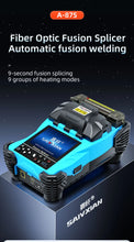 Load image into Gallery viewer, Fiber Optic Fusion Splicer Full set Hot Melt Machine Fully Automatic Fusion Splicer Fiber Optic Cable Trunk Wire Jumper A-87S
