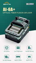 Load image into Gallery viewer, Signalfire AI-9 AI-5 Pro AI-6C+ AI-6A+ Ai20 Ai30 Multi-language Fiber Optic Fusion Splicer Machine SM,MM,DS,NZDS
