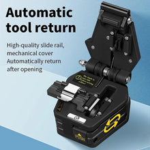 Load image into Gallery viewer, High Precision Fiber Cleaver Black S-6C Optical Fiber Cable Cutting Knife FTTT Fiber Optic Knife Tools Cutter 16 Surface Blade
