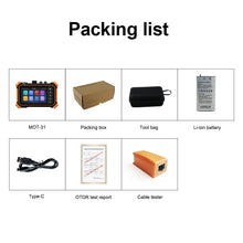 Load image into Gallery viewer, OTDR Tester RJ45 TDR Test Optical Fiber Network Cable Testing OTDR Auto tester event map OPM VFL TDR Cable Tester
