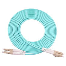 Load image into Gallery viewer, 10G OM3 Fiber Optic Patch Cord LC/UPC LC-LC Duplex Multi Mode Cable 1M 2M 3M 5M 10M 15M 20M 30M 50M 100M 3.0mm Jumper Cable

