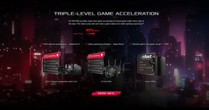 ASUS GT-AX11000 Tri-band Wi-Fi Gaming Router Worlds first 10 Gigabit with quad-core processor 2.5G gaming port DFS