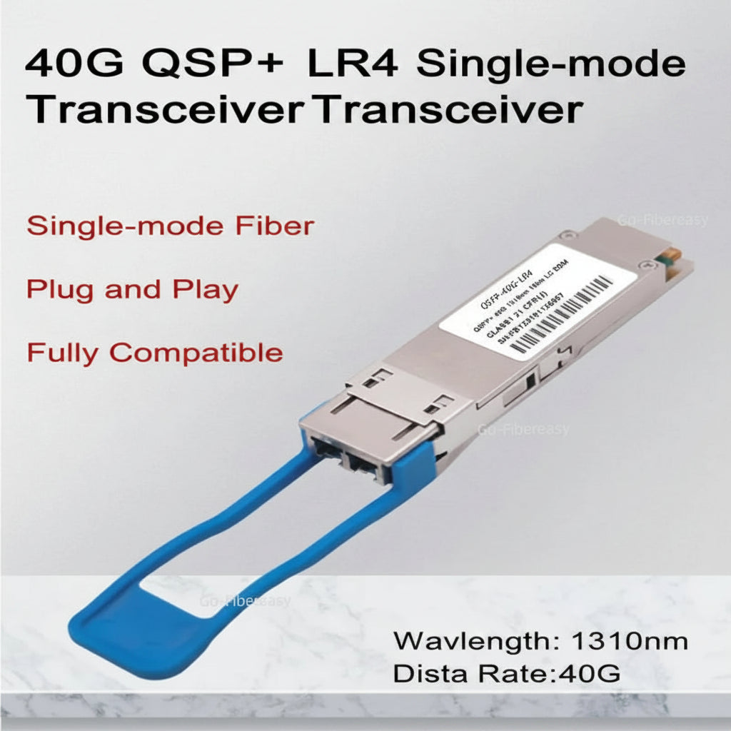 Optical Module Single-mode QSFP 40G LR4 10km 1310nm Duplex LC/UPC DDM ...