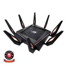 Load image into Gallery viewer, ASUS GT-AX11000 Tri-band Wi-Fi Gaming Router Worlds first 10 Gigabit with quad-core processor 2.5G gaming port DFS
