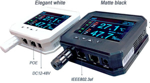 Temperature and Humidity Sensor rs485 rj45 ethernet web server IoT humidity data logger PoE server room network data center