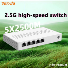 Load image into Gallery viewer, Tenda 2.5GbE Ethernet Switch 2.5GBASE-T 5 Port 2.5G RJ45 Fanless Plug and Play Network Switch Desktop Hub Internet Splitter
