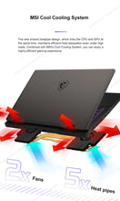 Load image into Gallery viewer, MSI Sword 16 HX Laptop 16 Inch 2.5K QHD 240Hz IPS Screen Notebook i7-14700HX 16GB 1TB SSD RTX4060 Gaming PC
