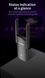 COMFAST Drive Free Gigabit Adapter 2.4G 5G Dual Band Network Card Support WPA3 MU-MIMO Wireless Dongle for Win 7/8/10/11