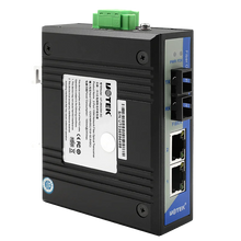 Load image into Gallery viewer, UOTEK 10/100M 2 Ethernet Ports 1 Optic Fiber Port Switch Industrial Grade HIgh Quality Fiber Optic Transceiver IP40 DC12/24/48V UT-2602
