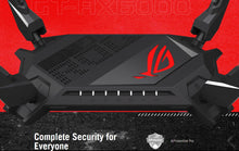 Load image into Gallery viewer, Asus GT-AX6000 ROG Rapture Gaming Wi-Fi Router AiMesh Router, Wi-Fi 6 802.11ax 6000 Mbps, WAN/LAN Dual 2.5G Network Ports
