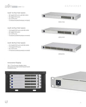 Load image into Gallery viewer, UBIQUITI USW-48-POE Enterprise Switch with 48 PoE Ports, 195W PoE Availability 48-Port Layer 2 PoE Switch With A Silent Fanless Cooling System
