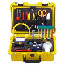 Load image into Gallery viewer, Fiber Optic Fusion Splicing Tool Kit FTTx/FTTH Solutions, 27pcs, 7Kg, dimemsions 40x29x13cm, includes Carrying case FTK-800S
