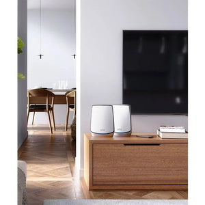 Netgear Orbi Whole Home Tri-band Mesh WiFi 6 System (RBK852) – WiFi Router with 1 Satellite Extender, Coverage up to 5,000 sq