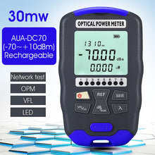Load image into Gallery viewer, COMPTYCO AUA-DC70 Optical Power Meter -70~+10dBm 4 in 1 OPM Multifunction Fiber Network Cable Tester VFL 15-30MW(optional)

