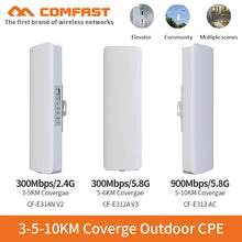 Load image into Gallery viewer, COMFAST 5-25Km Long Range 30dBm High Power Outdoor WiFi CPE 900Mbp 5G 26dbi Antenna AP Signal Amplifier Bridge

