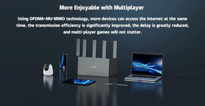 Tenda AX3000 MESH WiFi6 Gigabit Wireless Router 3000M Wireless Speed 2.4G&5G Dual Band Home Gaming Intelligent Hotspot