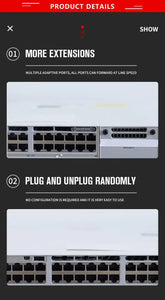 Cisco Catalyst 3650 24 Port PoE 2x10G Uplink LAN Base Switch WS-C3650-24PD-L, Standalone 24*10/100/1000 PoE+, 2x10G, 640WAC, 1 RU