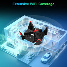 Load image into Gallery viewer, Newfast WiFi6 USB 3.0 Adapter AX5400 6G/5G/2G High Gain Antennas for PC Cle Network Card Receiver Extension Cable
