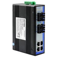 Load image into Gallery viewer, UOTEK 4 Ports 10/100M RJ45 2 Layer Unmanaged Industrial Ethernet Switch 4 Fiber SC DIN-Rail UT-60008F-4T4SC-MNF

