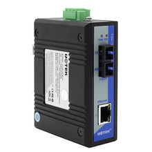 Load image into Gallery viewer, UOTEK 1 Port 10/100/1000M Industrial Network Fiber Optic Transceiver FTTD Adopt Optoelectronic Integrated Modules IP40 UT-2601GC
