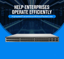 Load image into Gallery viewer, CloudEngine CE6881-48S6CQ Series Switch (48*10G SFP+, 6*100G QSFP28, no power fan) Enterprise Switch 1600mpps Data Center Switch

