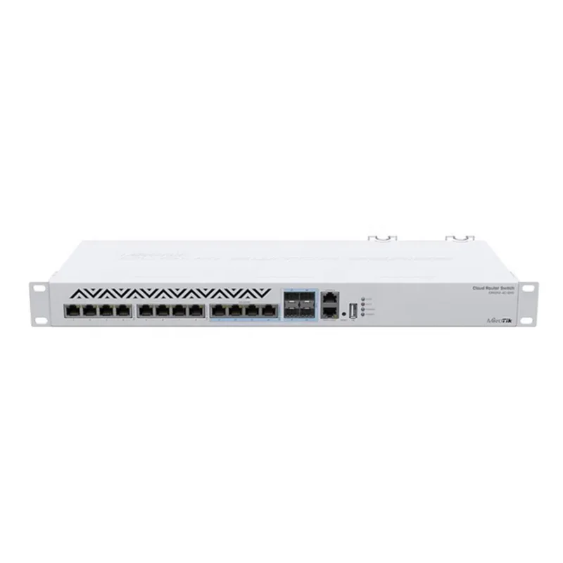 Mikrotik CRS312-4C+8XG-RM Cloud Router Switch 1U 10G with 1*10/100 Ethernet Port, 8*5G/10G Ethernet Ports, 4*Combo 10G Ethernet/ SFP
