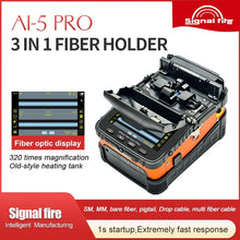 Load image into Gallery viewer, SignalFire AI-5 Pro Automatic 6 motors FTTH Fiber Optic Splicing Machine Optical Fiber Fusion Splicer Complete Kit

