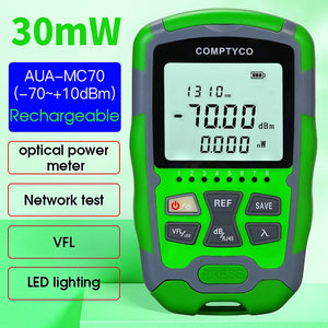COMPTYCO AUA-MC70 Optical Power Meter -70~+10dBm 4 in 1 Multifunction OPM Fiber Network Cable Tester VFL 1-50MW(optional)