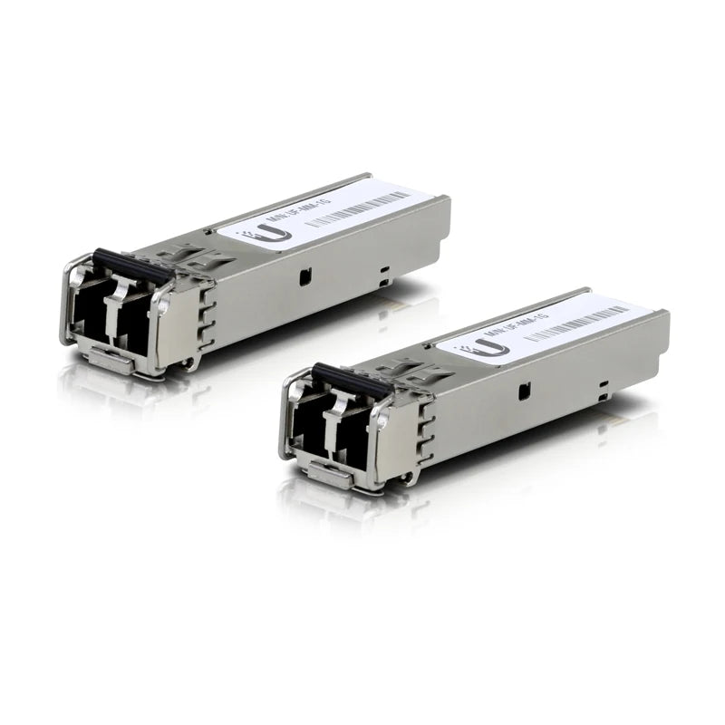 Ubiquiti UF-MM-1G SFP Modules and Cabling for 550M, 1.25 Gbps, UFiber Modules and LC Multi-mode fiber cabling 2 Packs