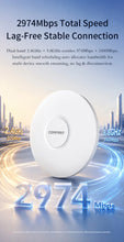 Load image into Gallery viewer, COMFAST CF-E392AX WiFi6 Ceiling AP 2974Mbps Dual Band 2.4G 5.8G Gigabit Port POE 48V AC
