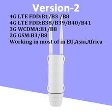 Load image into Gallery viewer, KuWFi 4G Outdoor WiFi Router 300Mbps Waterproof 4G SIM Card Router Wide Range Wireless Internet Hotspot Support 64 Users
