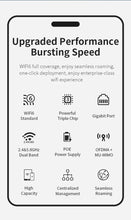 Load image into Gallery viewer, COMFAST AX3000 WiFi6 Ceiling AP Wireless Wall-mounted Router Extender Dual band High Speed Full Gigabit Ports 48V POE Wi-Fi Amplifier
