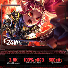 Load image into Gallery viewer, Acer Nitro 7 Gaming Laptop 16 Inch 2.5K 240Hz Screen Intel Core Ultra 9-275HX 32GB 1TB RTX5060 Netbook Computer
