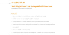 Load image into Gallery viewer, Solis 4kW 5kW Off Grid Inverter S6-EO1P(4-5)K-48 Single Phase Low Voltage Inverters Parallel Up To 6 Units Li-ion
