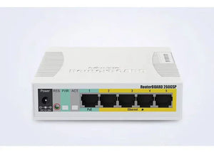 Mikrotik RB260GS / CSS106-5G-1S Smart SOHO Switch 5xGigabit Ethernet, one SFP cage powered by an Atheros Switch Chip