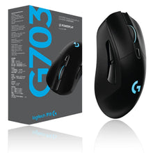 Load image into Gallery viewer, Logitech G703 HERO Sensor Gaming Mouse With 25600DPI Lightspeed Wireless Mice POWERPLAY Compatible for Windows Mac OS Chrome OS
