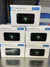 Load image into Gallery viewer, Original ZTE MU5002 5G WiFi6 Pro Portable Hotspot CAT22 Gigabit Router with SIM Card slot 4500mAh battery Max 32 Users
