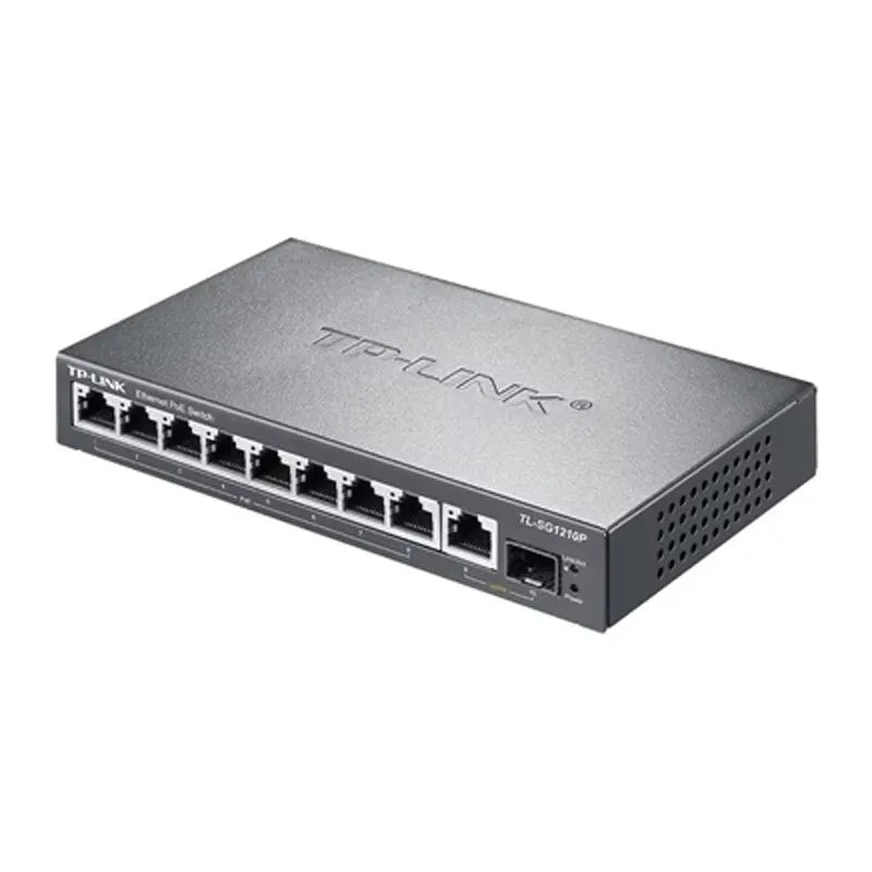 TP-Link full gigabit Ethernet switch high-power POE power supply network cable hub 8Port Gigabit POE 54W SG1210P POE Gigabit switch