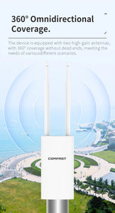 COMFAST EW72V2 1200Mbps Dual Band 5Ghz High Power Outdoor AP Wifi Router Antenna WiFi Base Station
