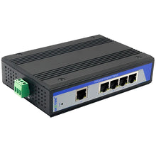 Load image into Gallery viewer, UOTEK Industrial Grade 100M 5 Ports Unmanaged Ethernet Switch DIN-rail without Power, 5x10/100Base-T(X) ports, Auto MDI/MDI-X, UT-6405
