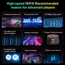 Load image into Gallery viewer, COMFAST CF-977AX Fengwu gaming network card Wifi Router Tri-Band Gigabit 5374Mbps Wifi6 Wireless Router Repeater Signal Booster
