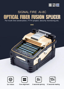 Signal Fire Ai-9 Ai-10A Ai-6C Fiber Fusion Splicer Cable Splicing Machine Fibre Optic Tools Optical Equipment for Fiber Optics
