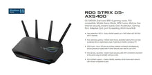 Load image into Gallery viewer, Asus ROG STRIX GS-AX5400 Dual-band WiFi 6 Gaming Router, AX5400 160 MHz Wi-Fi 6 Channels, PS5, Mobile Game Mode, VPN
